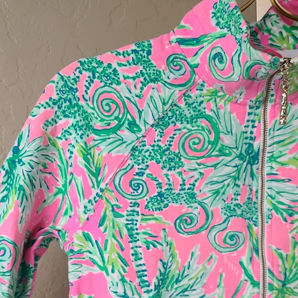 Lilly Pulitzer Skipper Popover Hangin Around Prosecco Pink UPF 50+ XS - Picture 7 of 14
